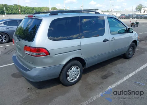 2002 Toyota Sienna Ce z USA, uszkodzony, nr VIN 4T3ZF19C32U497701